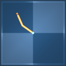 Reacher open-loop rollout start frame